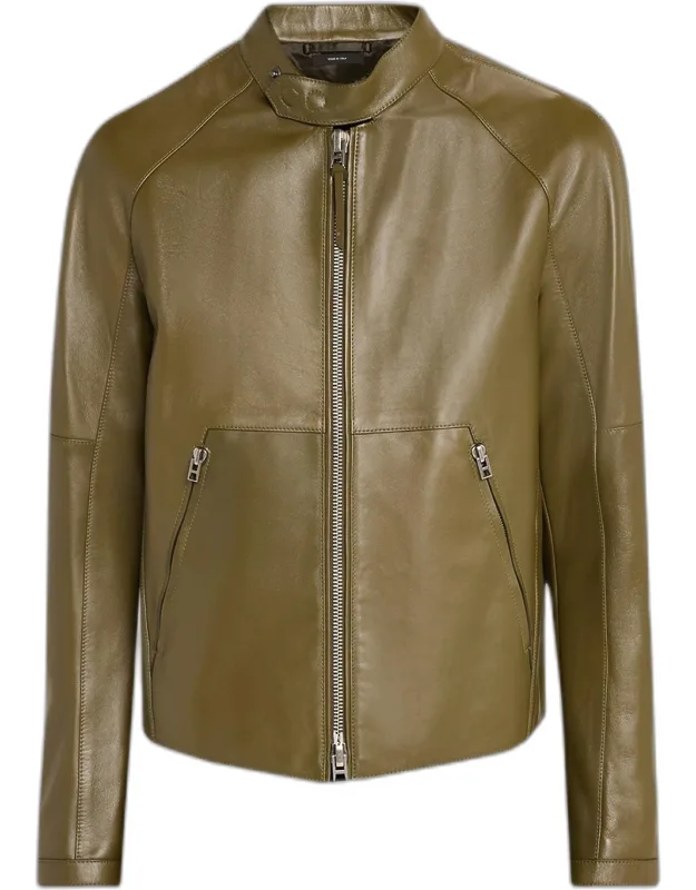 Leather Aviator Jacket
