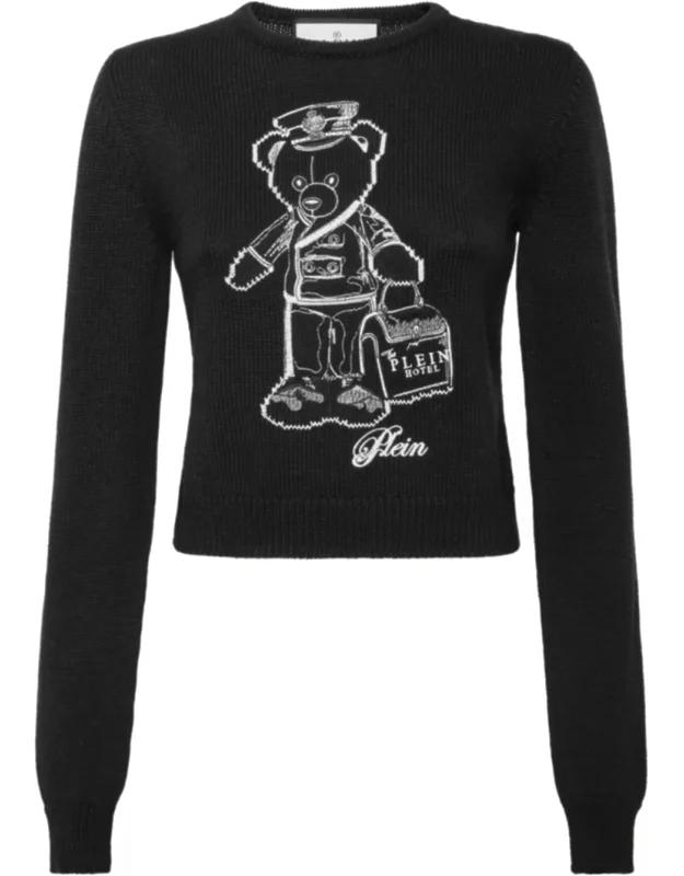 Cropped Round Neck Pullover