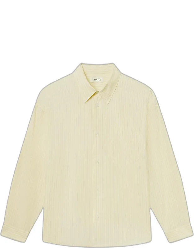 Pyjama Cotton Stripe Button-down Shirt