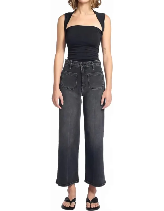Sailor Front Patch Pocket Jeans