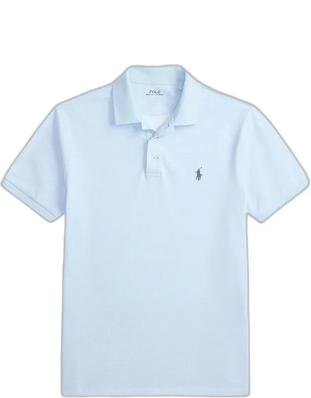 Custom Slim-fit Stretch Mesh Polo Shirt