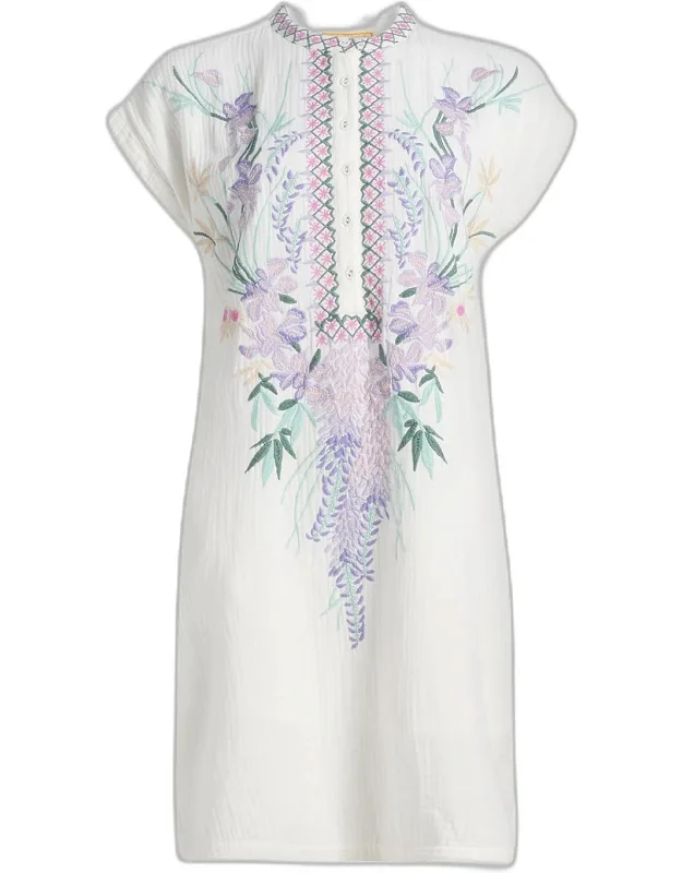 Floral Cotton Mini Dress