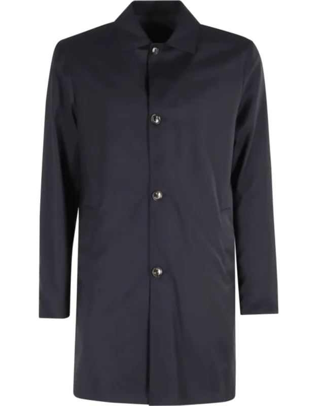 Reversible Button-closure Wool Coat