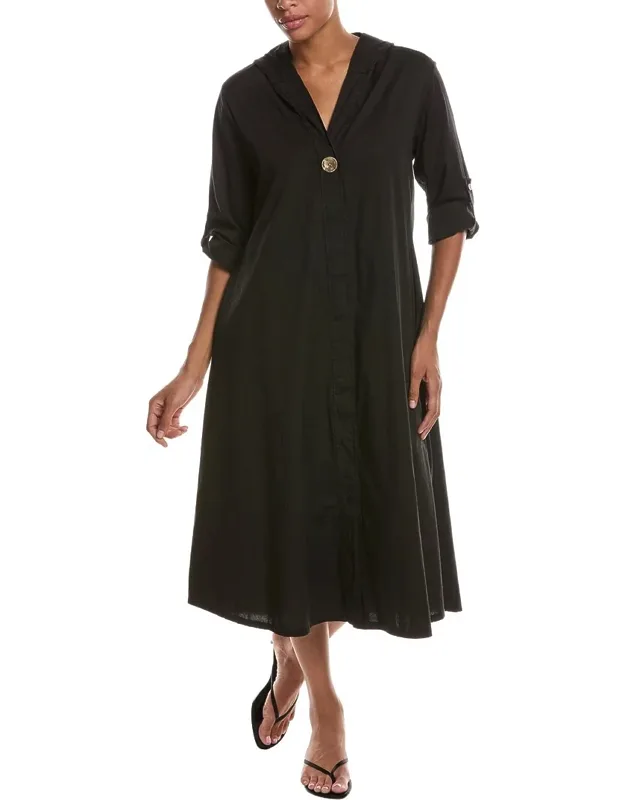 Solid Midi Dress