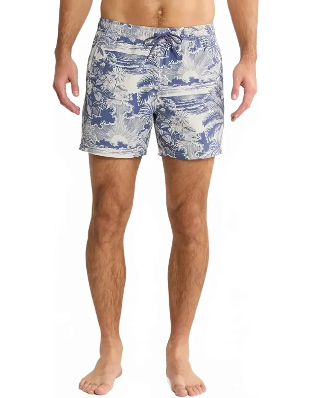 Bungalow Trunks - 5" In Silver Palms