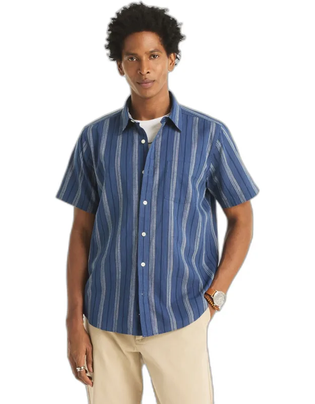 Short-sleeve Striped Shirt