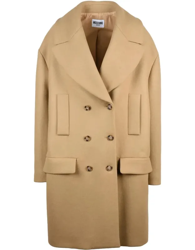 Double-breasted Virgin Wool-blend Formal Coat