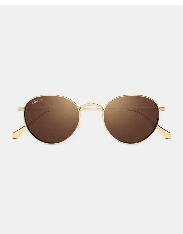 Signature Round Titanium Sunglasses