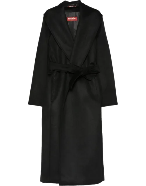 Loriana Long-sleeve Belted Coat