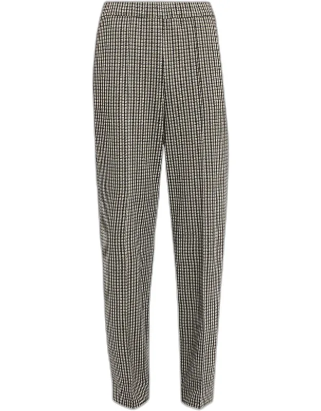 Houndstooth Jersey Pants