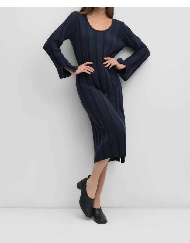 Weighted Textured Knit Dress