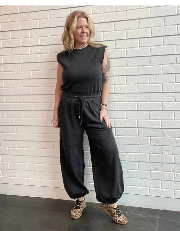 Active Drawstring Jumpsuit