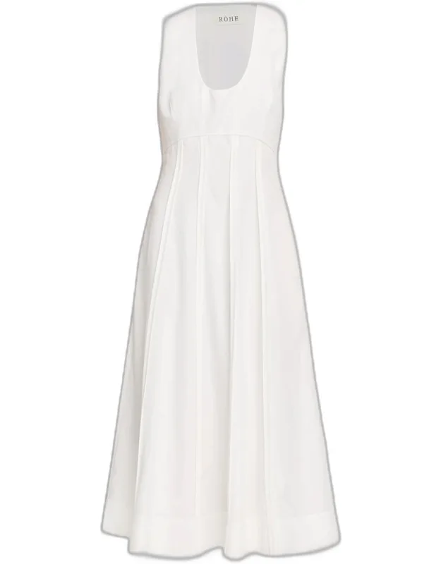 Sculptural Waist Maxi Dress