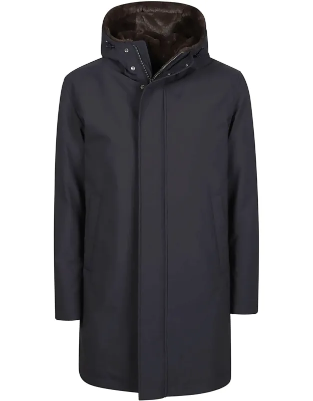 Streamlined Matte-finish Parka