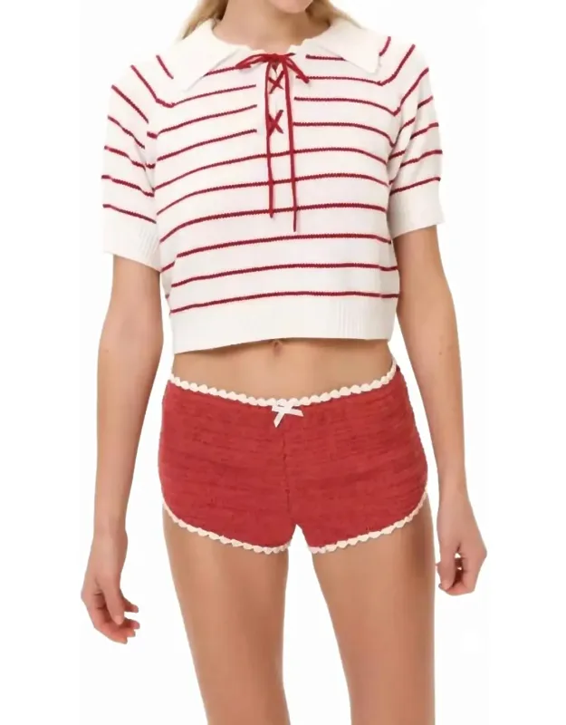 Betsy Striped Polo Tee