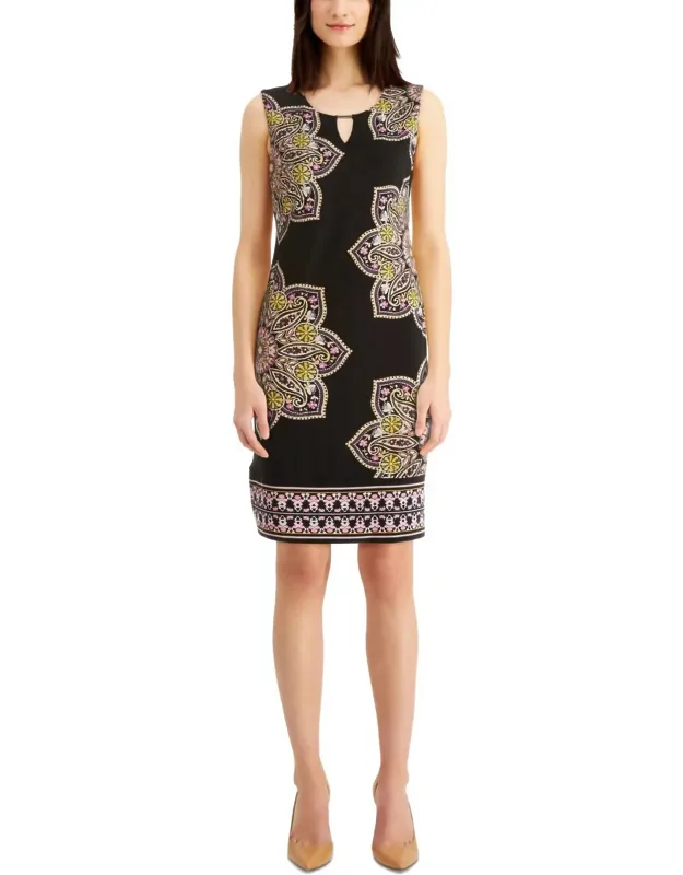 Printed Sheath Dress