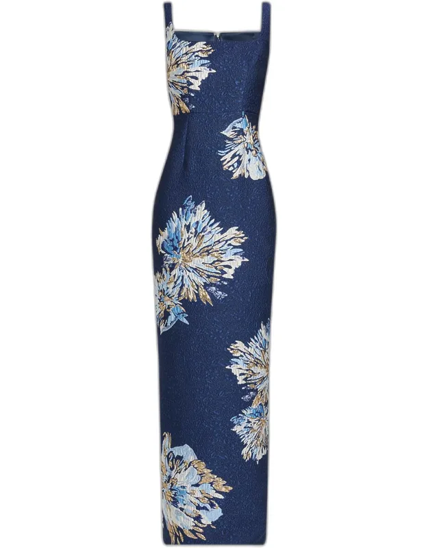 Brocade Column Dress