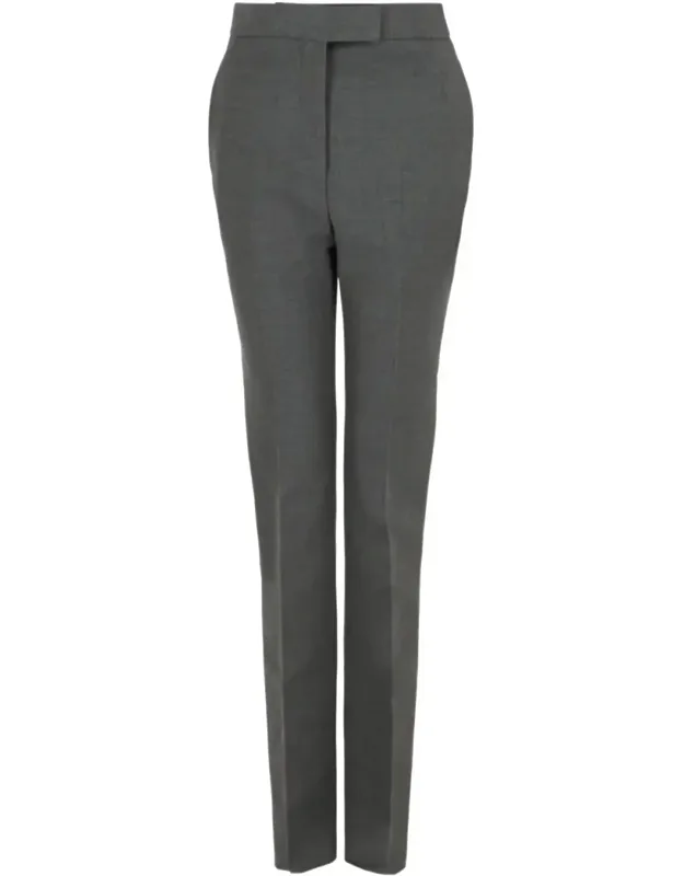 Straight Leg Wool Trousers