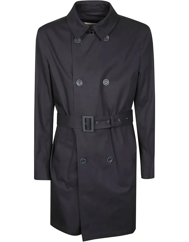 Cotton Double-breasted Trench Coat