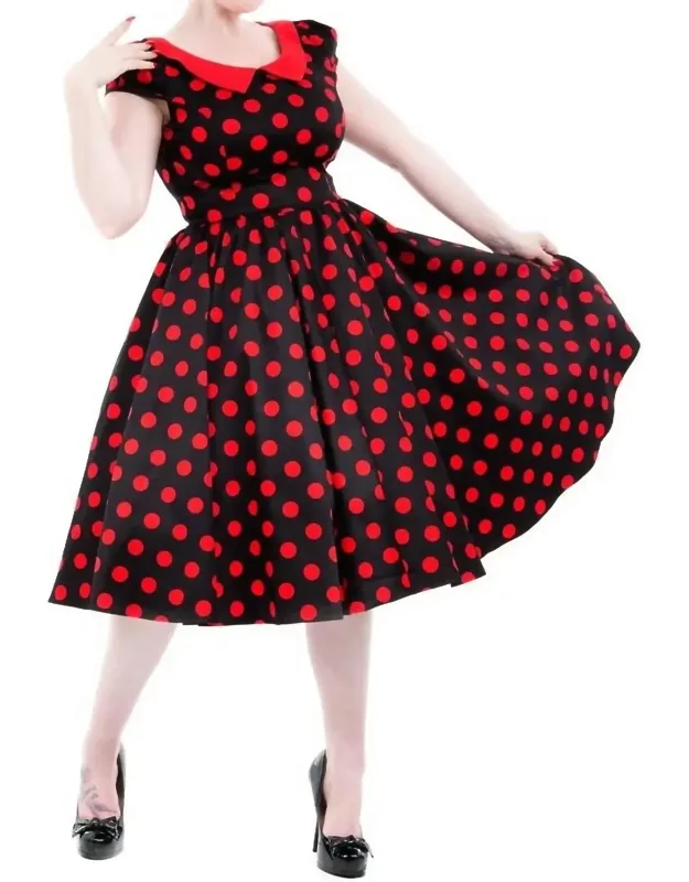 Polka Dot Swing Dress