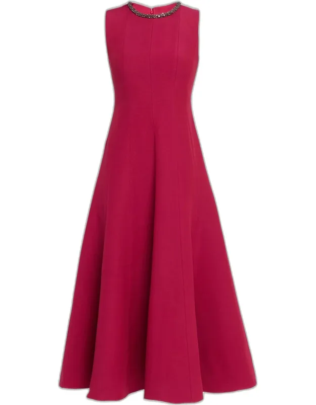 Sleeveless Full Midi Dress
