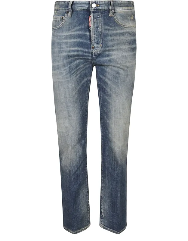 Straight-leg Cotton Jeans