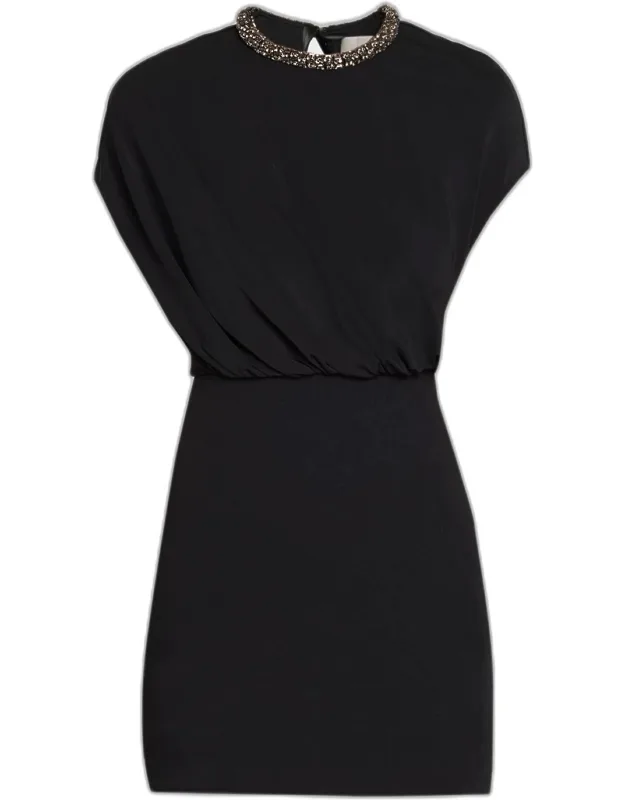 Sleeveless Blouson Mini Dress