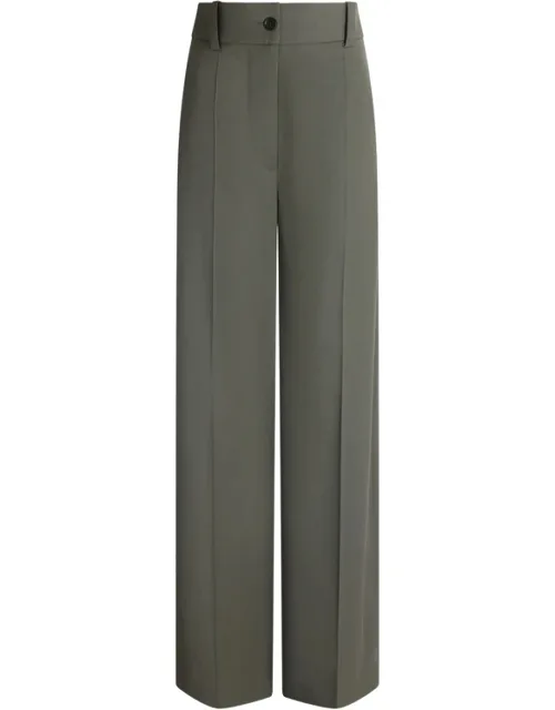 Flared Pressed-crease Trousers