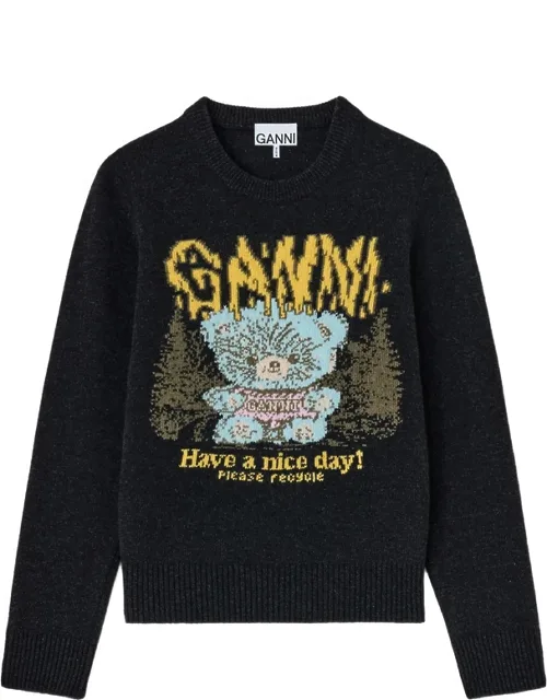 Jumper With Forest Teddy