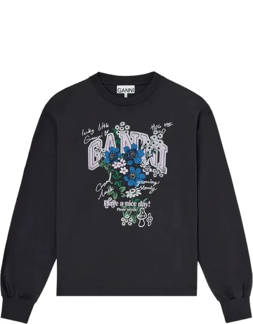 Floral-print Long-sleeve T-shirt