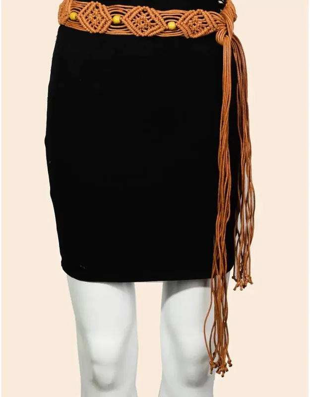 Boho Pattern Braided Belt