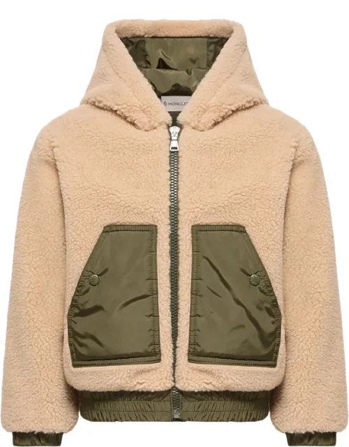 Fleece Panelled Hoodie