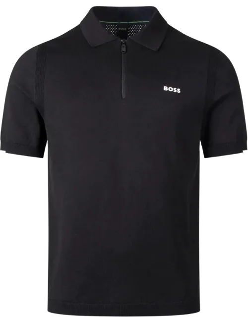 Logo-print Quarter-zip T-shirt