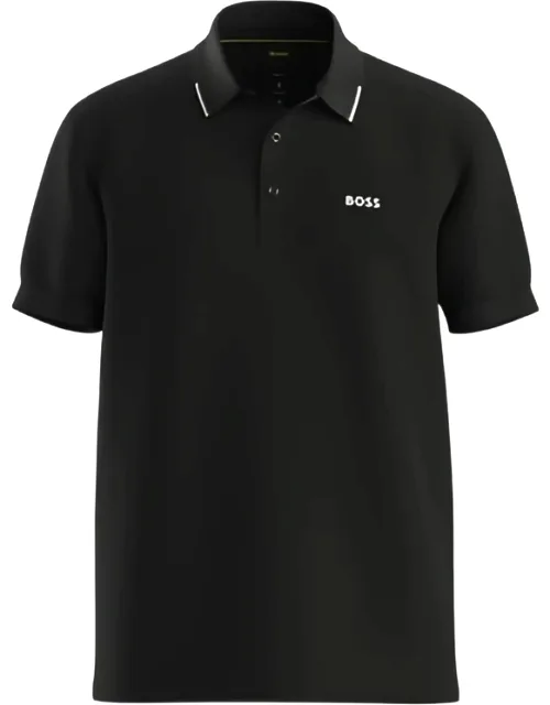 Boss Paddy Polo Shirt With Piqué Texture And Collar