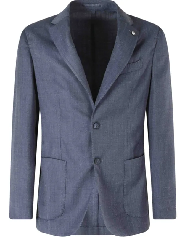 Wool-blend Single-breasted Blazer