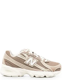 Panelled Logo-patch Sneakers