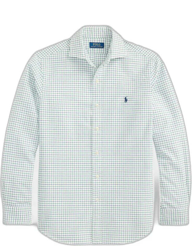Classic Oxford Grid Check Sport Shirt