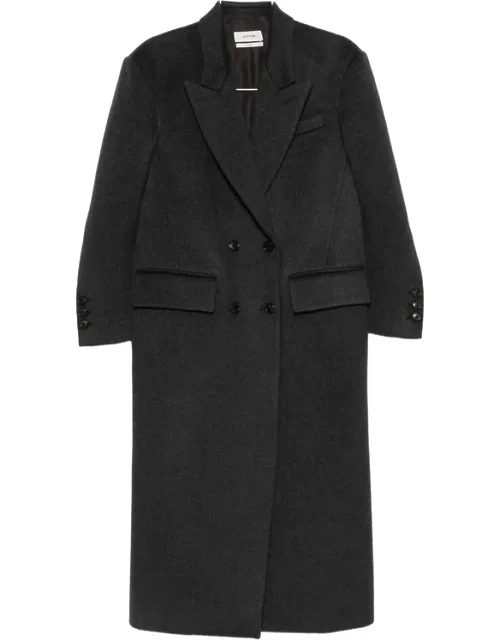 Double-breasted Peak-lapel Coat