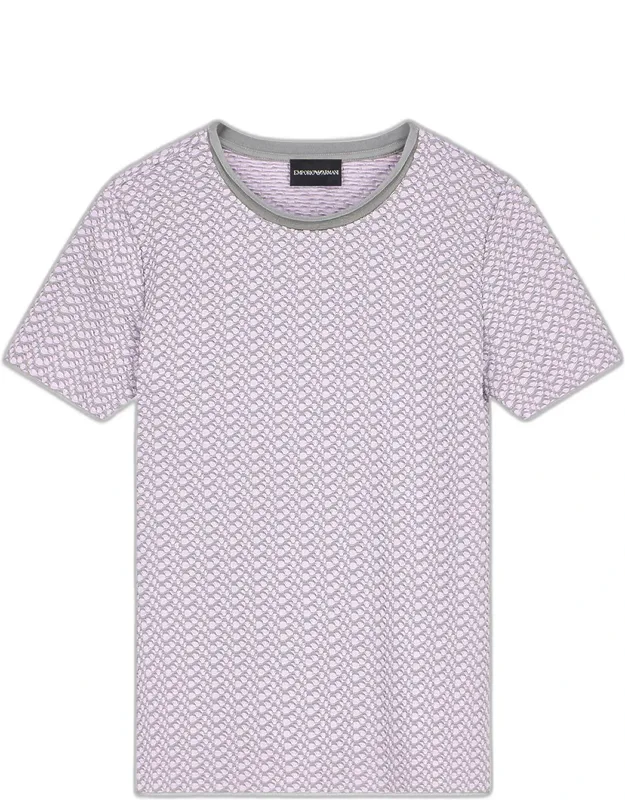 Abstract Knit Rolled-neck Sweater