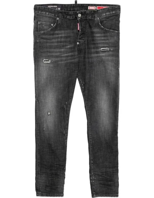 Distressed Faded-effect Jeans
