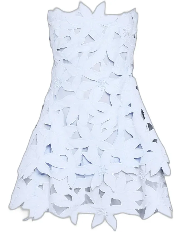 Floral Embroidered Mini Dress