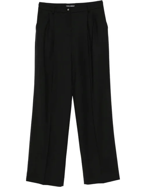 Pleated Wide-leg Trousers