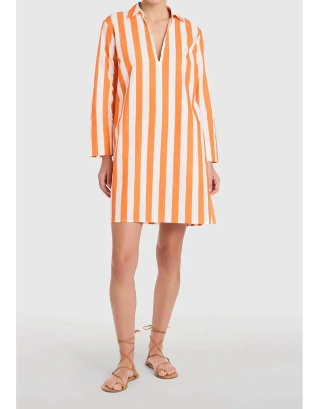 Short Dress In Sunny Stripes