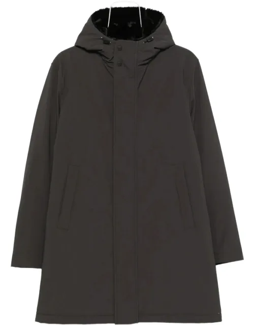 Faux-fur Collar Hooded Parka