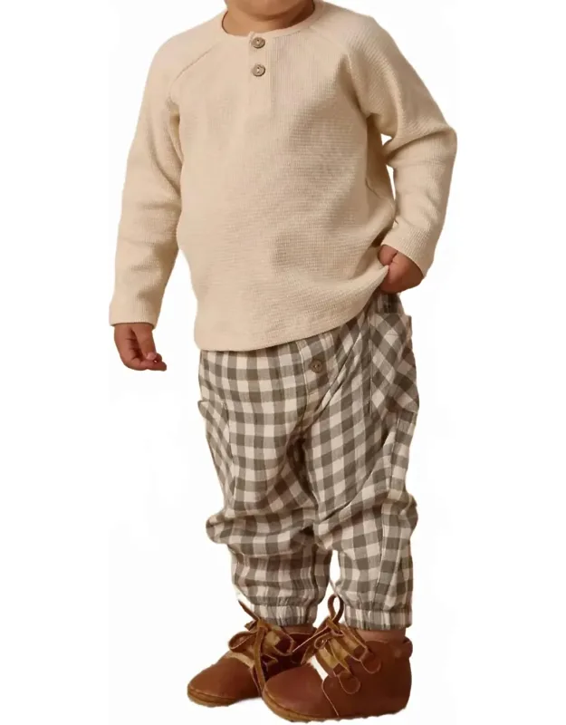 Luca Pants In Forest Check