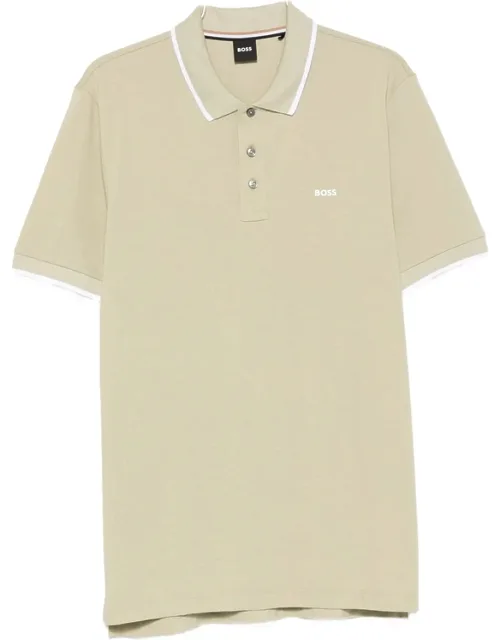 Boss Parlay 190 Logo-print Polo Shirt With Piqué Texture And Logo Print