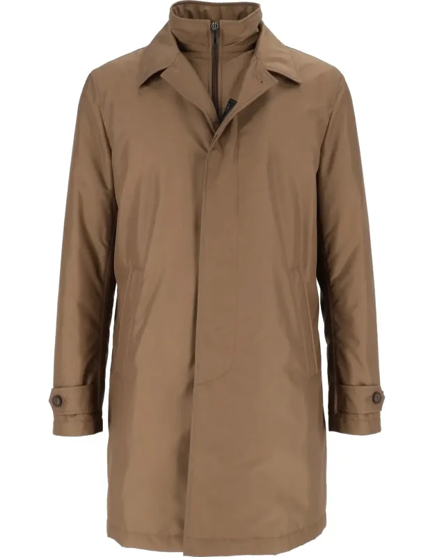 Morning Mid-length Concealed-zip Coat
