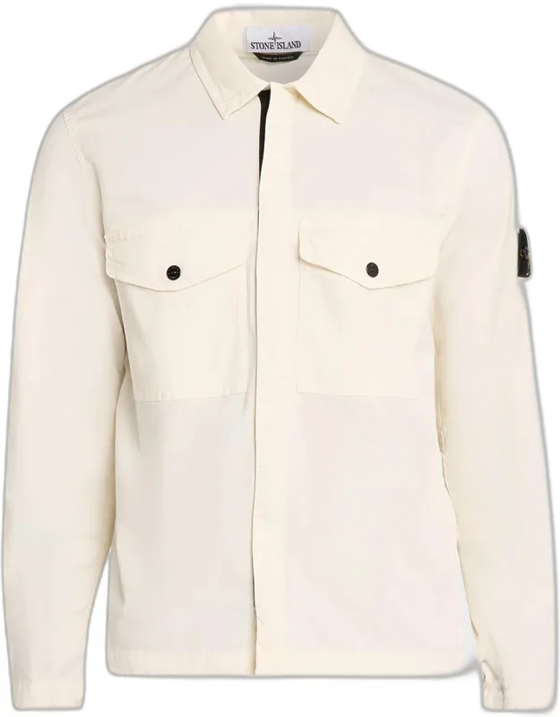 Cotton-stretch Concealed Button-down Shirt