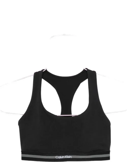 Logo-tape Racerback Sports Bra