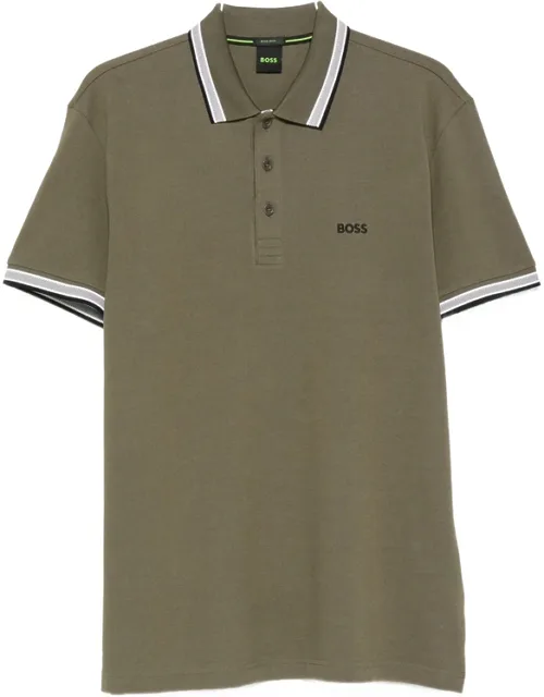 Polo Shirt With Tipped Collar And Cuffs